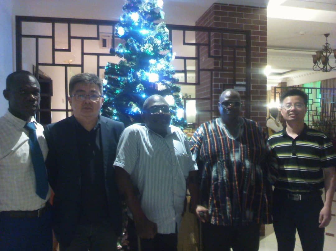 In Accra, receiving a delegation of investors from China