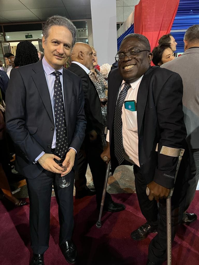 With the Ambassador of Spain to Ghana H. E. Angel Lossada Torres-Quevedo