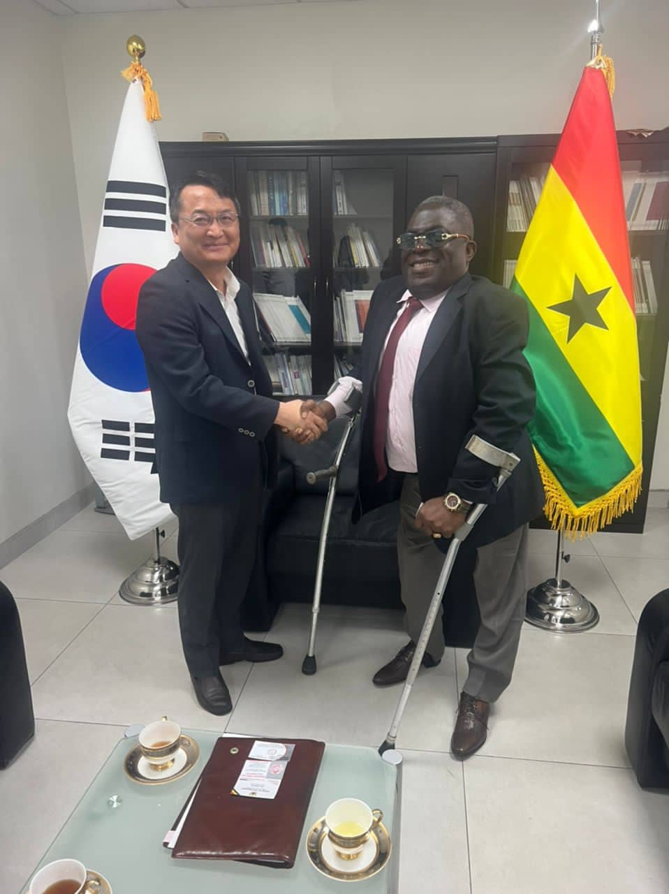 With the honorable ambassadors of South Korea.