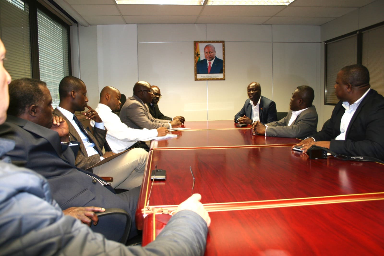 At the Embassy of Ghana in Madrid, Spain