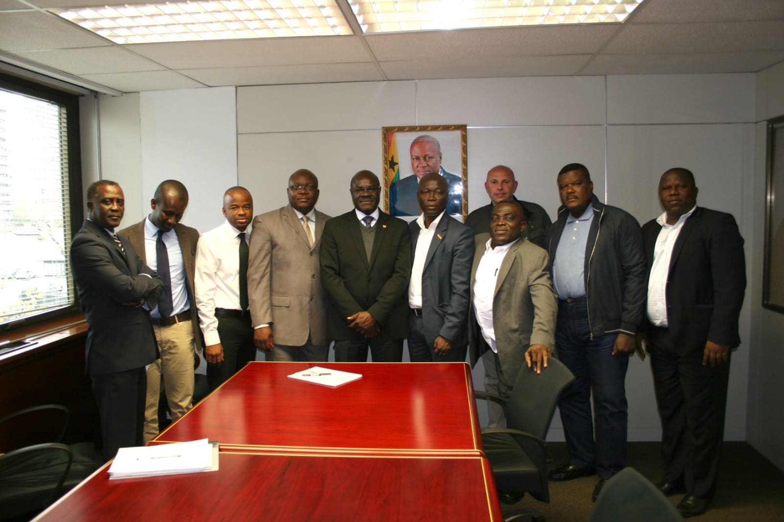 At the Embassy of Ghana in Madrid, Spain